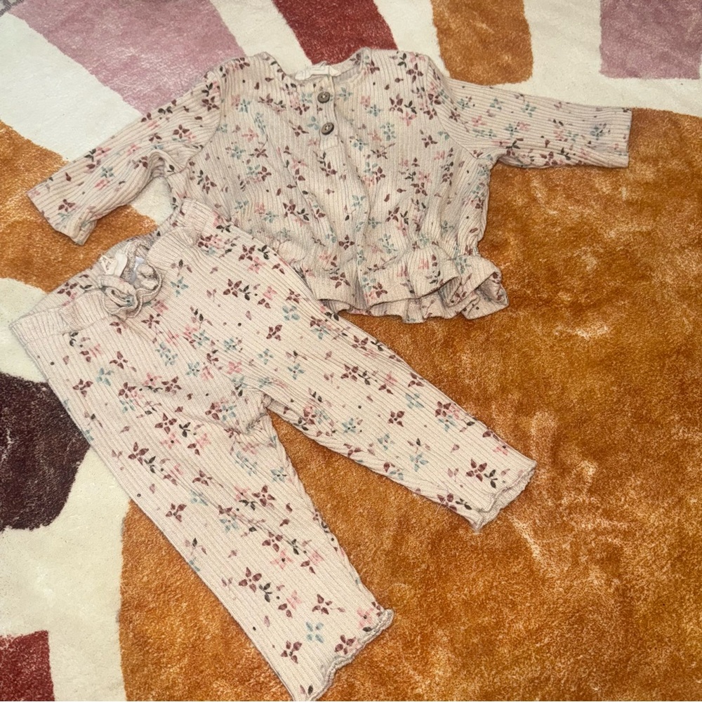 Floral Matching Two Piece Set